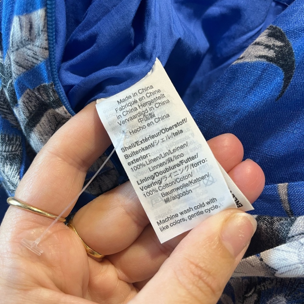 J. Crew Floral Blue Sleeveless Maxi Dress - Picture 14 of 15